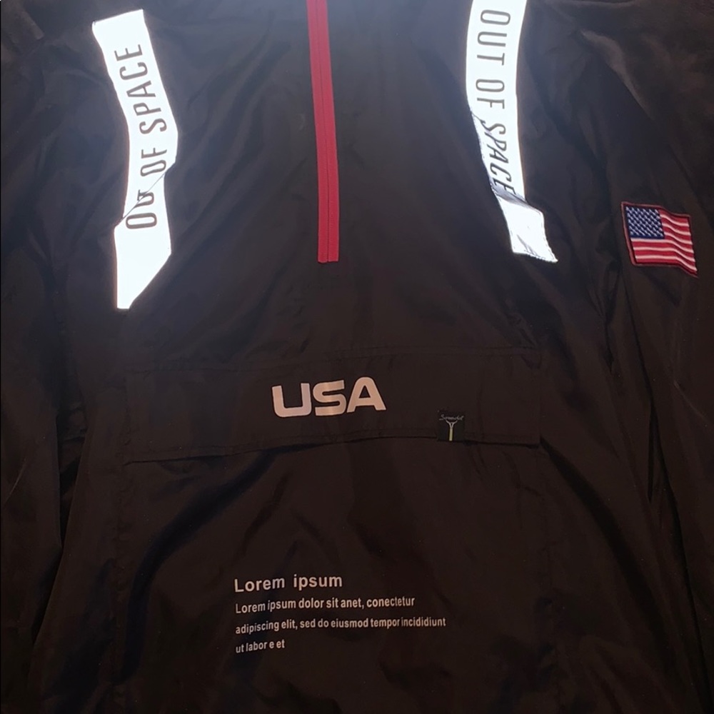 USA Reflective Rain Jacket
